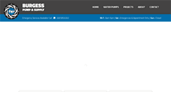 Desktop Screenshot of burgesspump.com